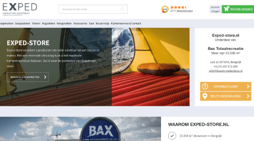 exped-store.nl website