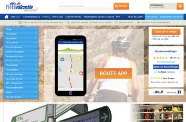 fietsvakantiewinkel website