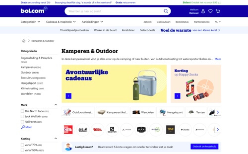 bol.com outdoor en kamperen