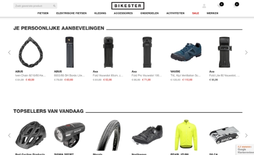 bikester.nl website