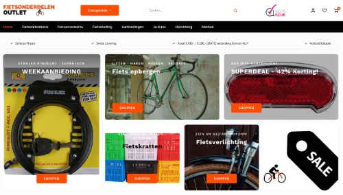 sensatie Ondoorzichtig Gewond raken Fietsonderdelen Outlet: Webshop in budget fietsonderdelen en -kleding