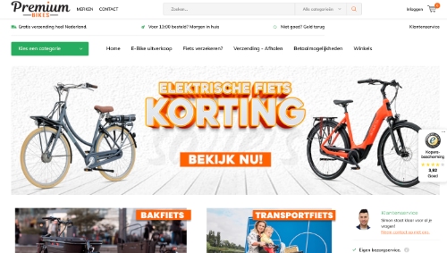 Premium Bikes website