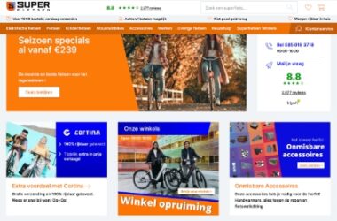 Superfietsen.nl website