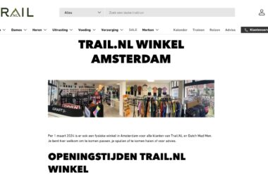 Trail.nl website