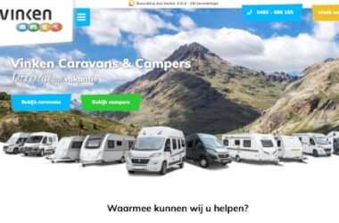 Vinken Caravans website